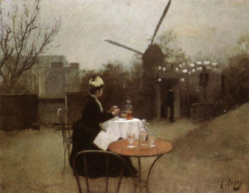 Ramon Casas Out of Doors Norge oil painting art